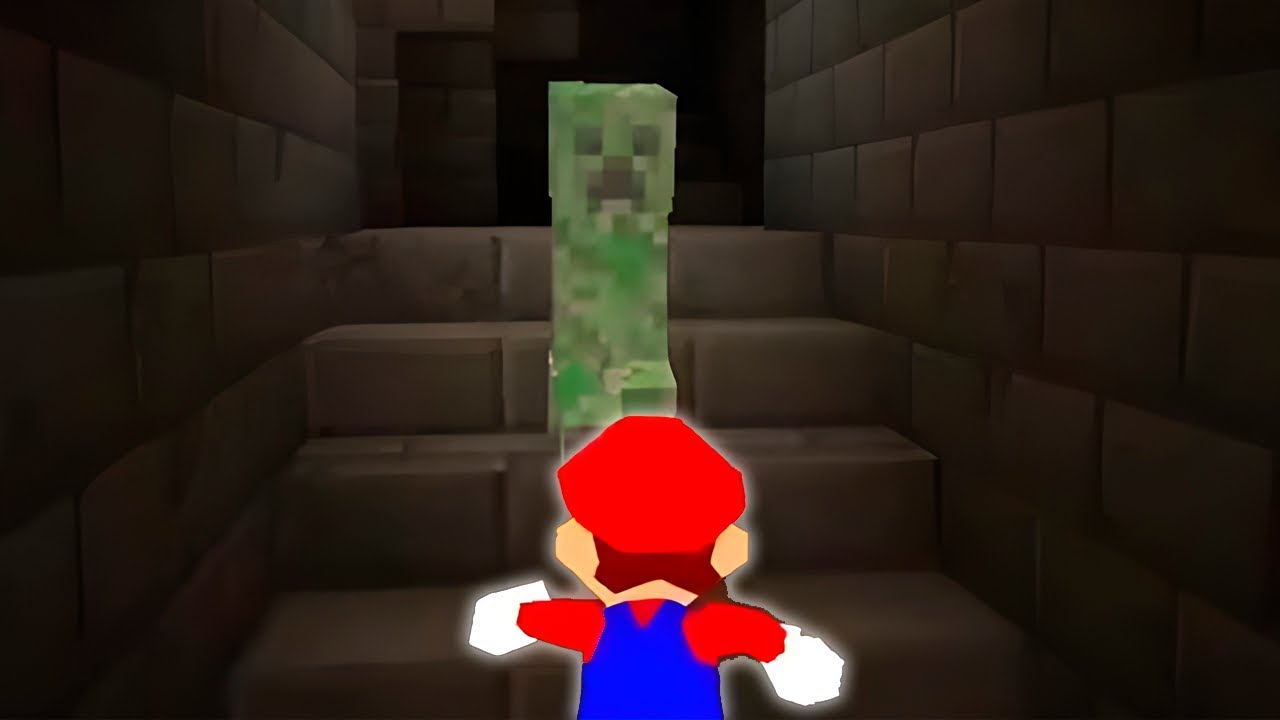 Puse a Mario 64 en MINECRAFT #shorts