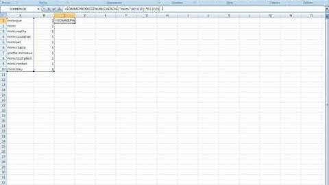 Compter les occurrences d