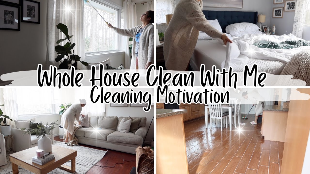 WHOLE HOUSE || CLEAN WITH ME || CLEANING MOTIVATION 2024 - YouTube