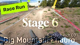 Stage 6 Race Run at Granby Ranch Colorado Big Mountain Enduro Series 