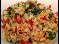Юлия Высоцкая — Рисовый салат с огурцами и сладкой кукурузой