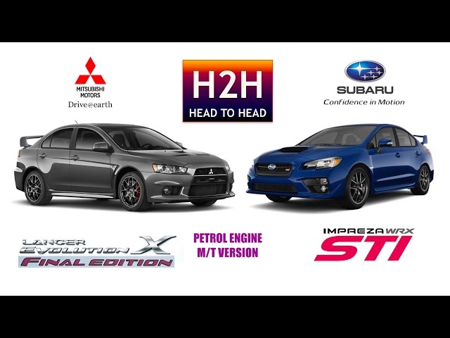 H2H #92 Mitsubishi EVO X FINAL EDITION vs Subaru WRX STI