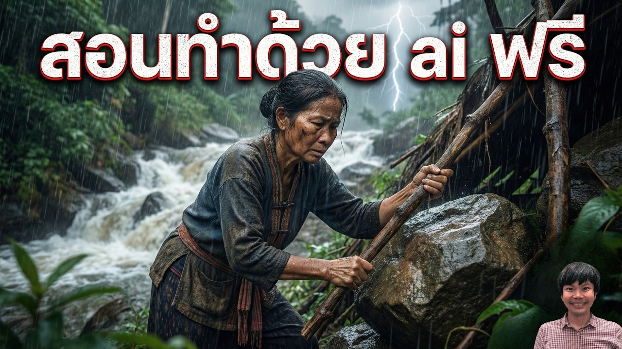 เนียนจนแยกไม่ออก สอนทำคลิปเอาชีวิตรอดในป่าด้วย AI ฟรี แจก Gem ลับ