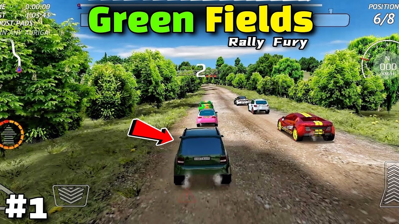 Field Racing Game Map How to complete Green Fields race in rally fury android game play - YouTube