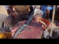 Oosi Kola Fish Cutting& Chopping in Indian Fish Market