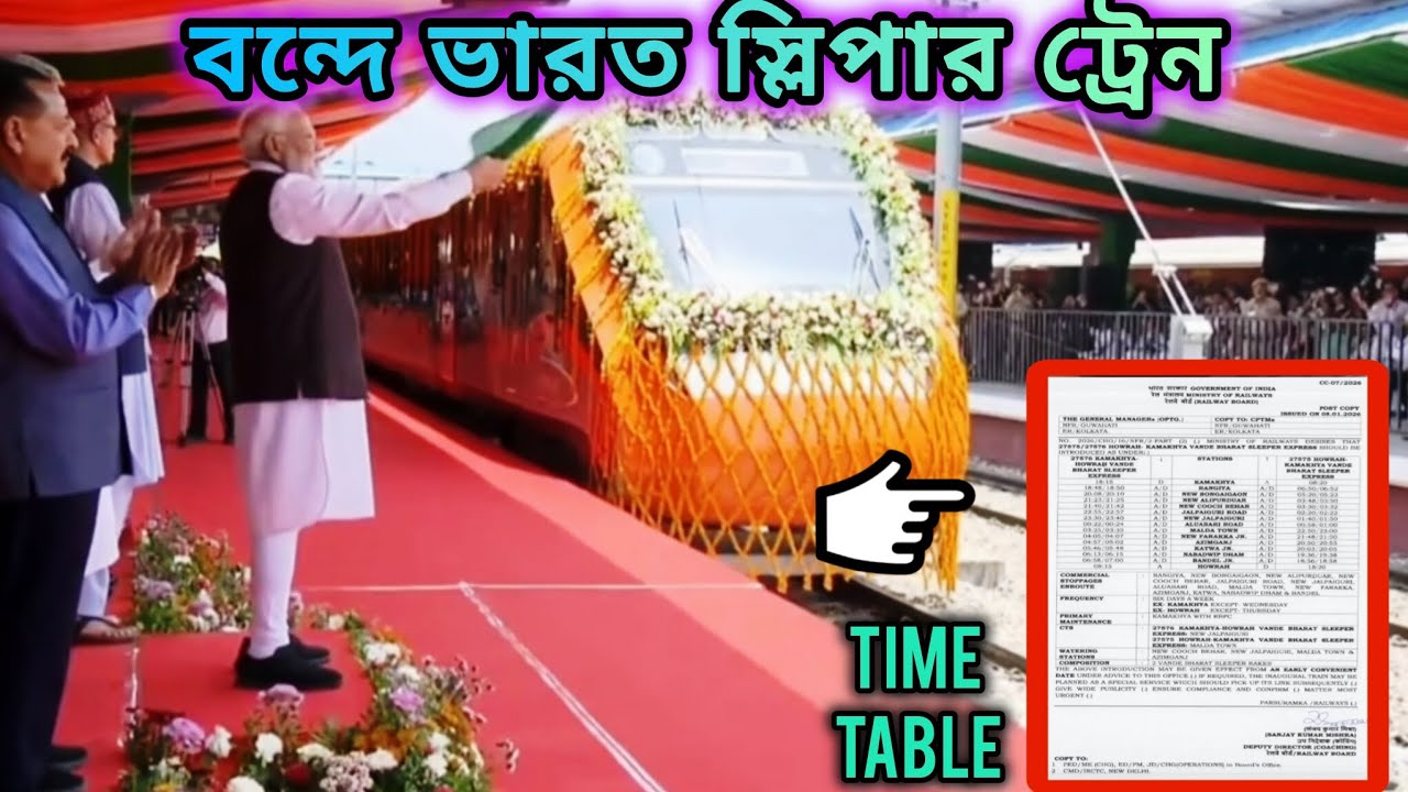 Howrah - kamakhya Vande Bharat First Sleeper Train full Information । বন্দে ভারত স্লিপার ট্রেন 