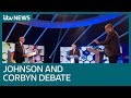 Johnson and Corbyn clash on Brexit in TV head-to-head election debate | ITV News