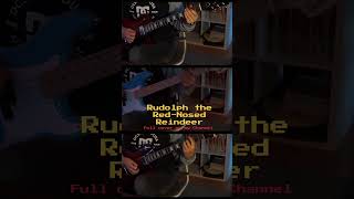 Rudolph, the red-nosed reindeer rock guitar cover