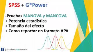 MANOVA, MANCOVA, Potencia estadística, Tamaño del efecto, Formato APA