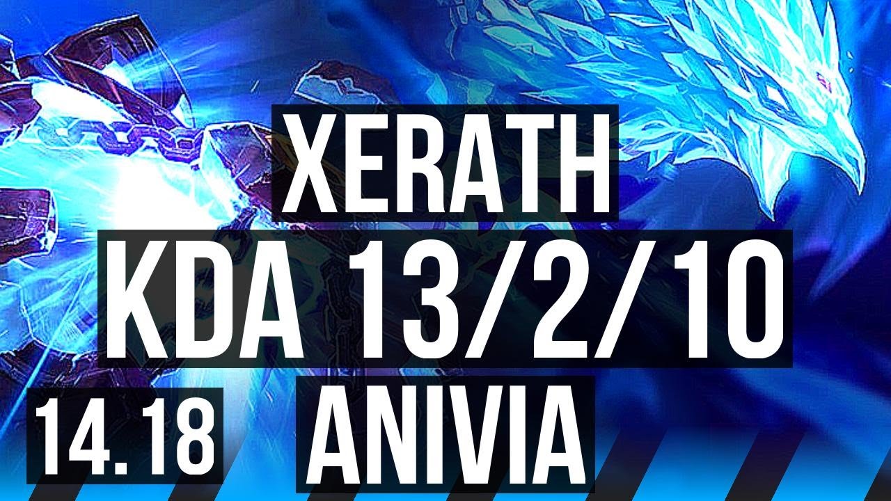 XERATH vs ANIVIA (MID) | 13/2/10, Dominating | BR Master | 14.18