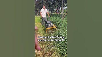 Máy băm cỏ tự hành, máy xới đất đa năng chạy động cơ dầu 178F có đề #nông_nghiệp #may #xuhuong