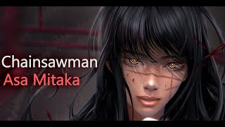 ASA MITAKA (WAR DEVIL) Chainsawman - Digital Painting Process