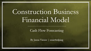 Construction Business Cash Flow Model in Excel screenshot 5