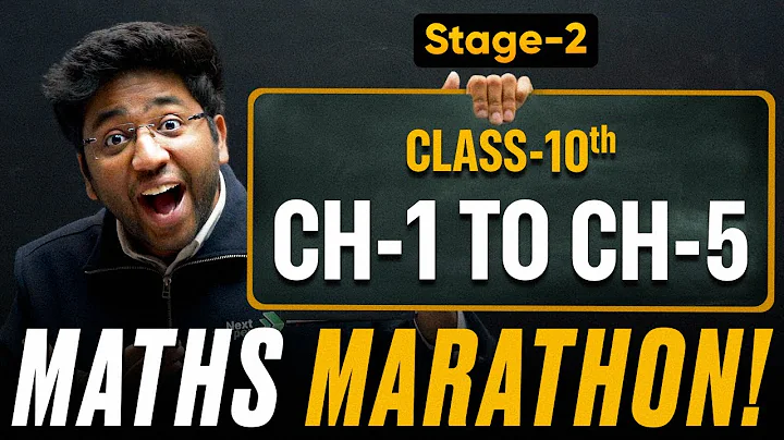 Class 10th Maths Maha Marathon - CH-1 TO CH-5 🔥 | STAGE-2 | Shobhit Nirwan