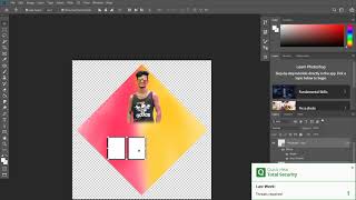 #Diamondshapebanner How To Create Diamond shape banner in Photoshop screenshot 4