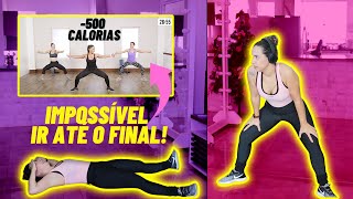 TENTEI FAZER UM TREINO DO YOUTUBE DE 500 Calorias