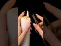 Trimming a Burning Candle Wick in Macro 🕯️✂️ #Shorts #usa