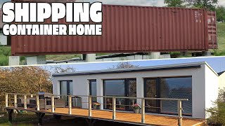 TIMELAPSE   Shipping Container Tiny House  Builds in 15 Minutes  | LowCost Housing Ideas
