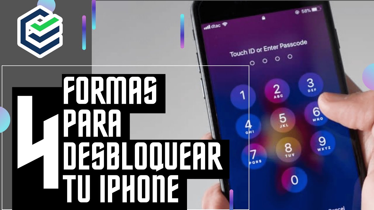 4 SOLUCIONES para desbloquear iPhone si olvide mi contraseña