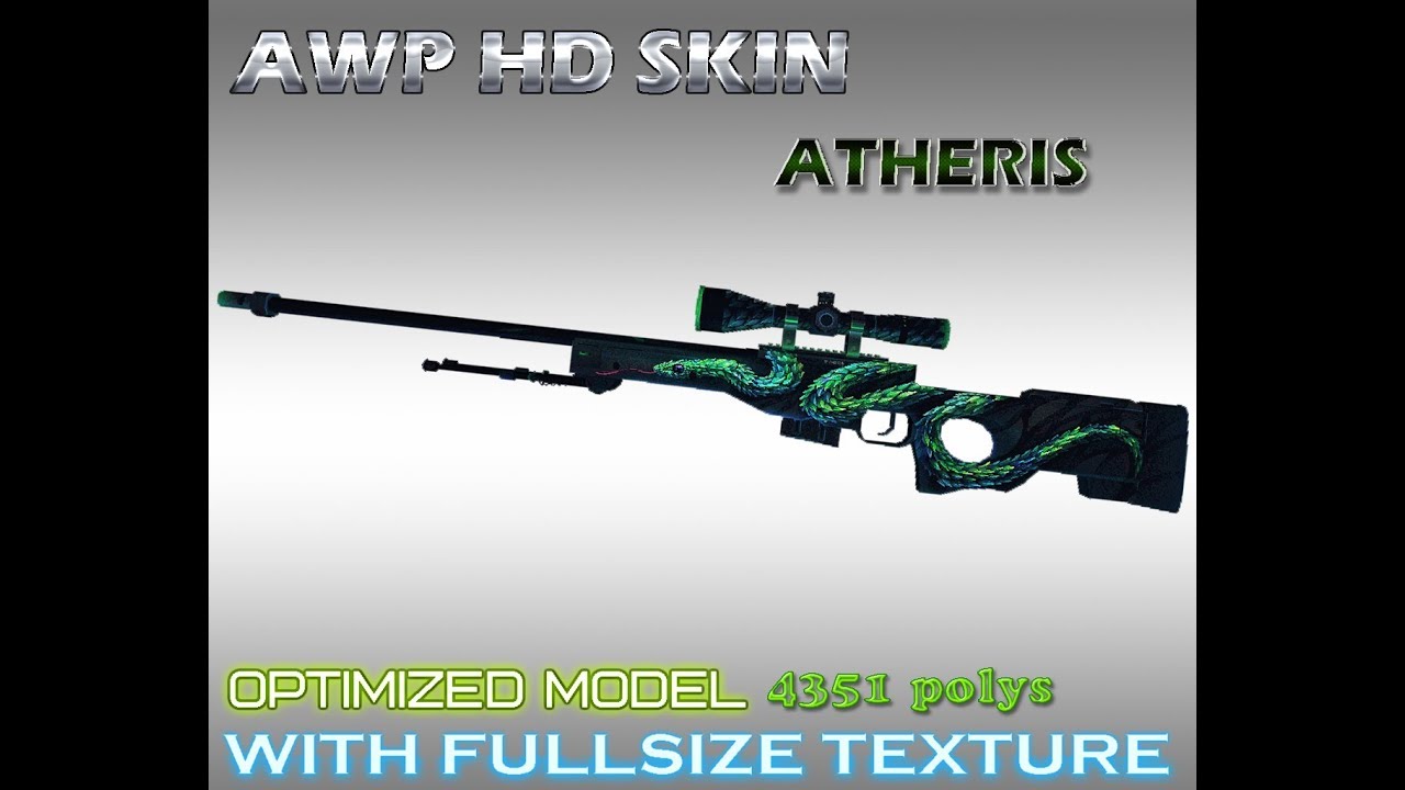 CS:GO AWP Atheris HD skin for CS 1.6 