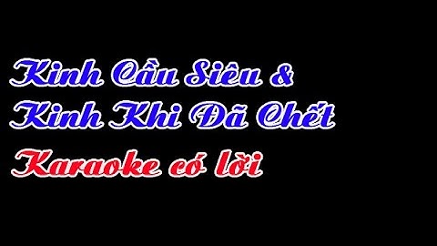 Kinh Cầu Siêu & Kinh Tụng Khi Đã Chết Karaoke ( Có lời )