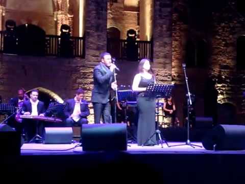 كاظم الساهر ويسرى محنوش اشكيك لمين مهرجان بيت الدين 2013