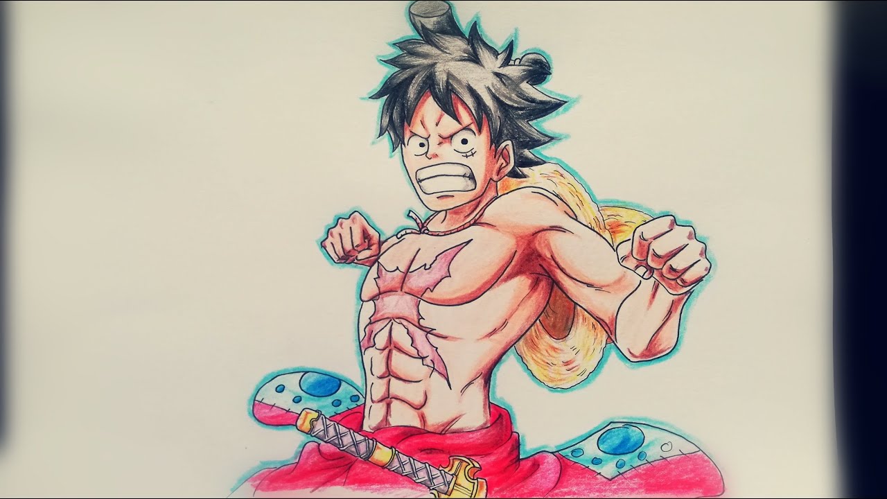 Hướng dẫn vẽ Luffy Wano Arc - \