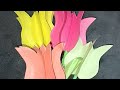 🌷 DIY Tulip Craft Tutorial |🌷#DIY #Craft #Tulip #ViralVideo #Papercraft #SpringDecor #Handmade