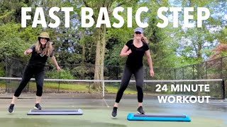 Quick & Fun Basic Step Aerobics Workout #21 (24 MIN)