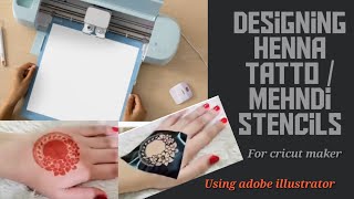 How to create henna stencil | designing henna stencils in Adobe illustrator | mehndi stencils screenshot 3