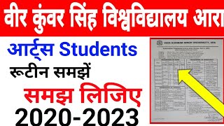 Vksu Part 1 Routine 2020-23 Arts (B.A) All Students Timetable समझे Vksu Part 1 Timetabe 2020-23