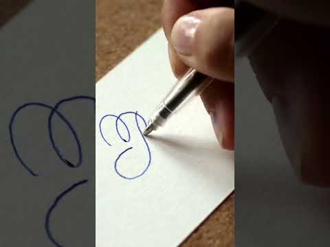 Пишем обычной ручкой- #каллиграфия #copperplate