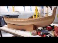 Construction d'un  bateau viking modèle réduit
