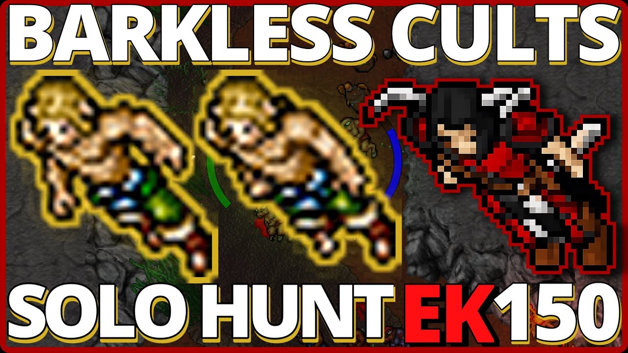 TIBIA GUÍA EK 150 + | 3KK EXP/H BARKLESS CULTS – Hunt Elite Knight ...
