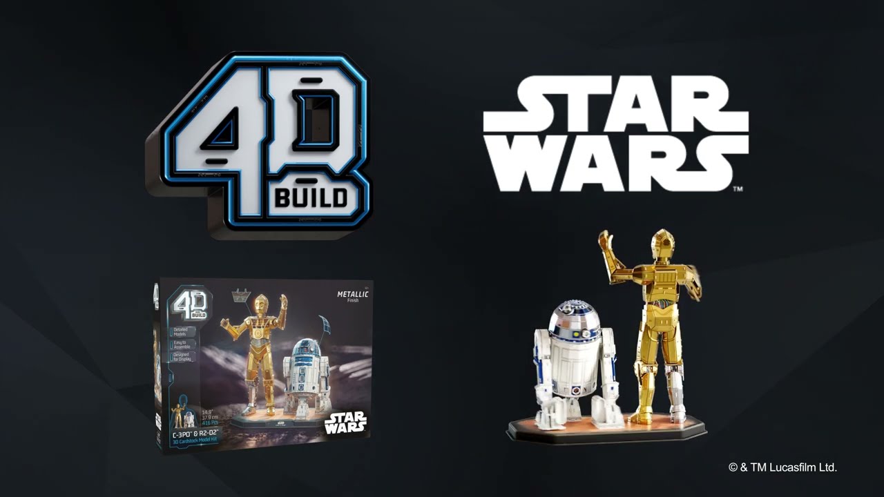 4D BUILD — STAR WARS C-3PO & R2-D2 SET - The Pop Insider