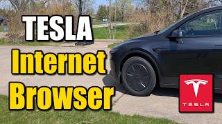 How to use the Internet Browser on Tesla - Easy Tutorial screenshot 1
