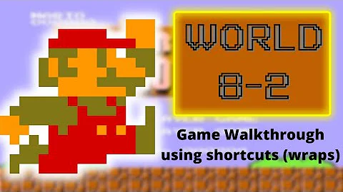 Super Mario Bros | World 8-2 | Complete walkthrough using shortcuts | Collecting every coin