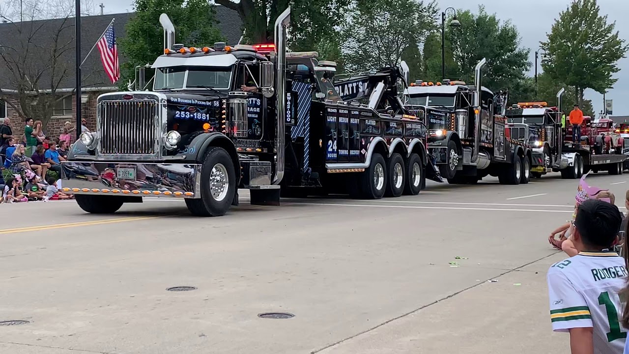 Local Tow Truck company towing their own tow trucks - YouTube