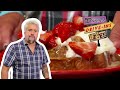 Guy fieri eats creme brulee french toast in san diego  diners driveins and dives  food network