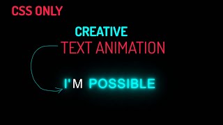 CSS Glowing Text Hover Effects