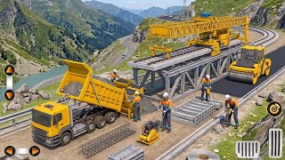 🚧 Ultimate JCB Bridge Construction Simulator 3D 🏗️ - Build Your Dream City - Android gameplay 🚨 screenshot 1