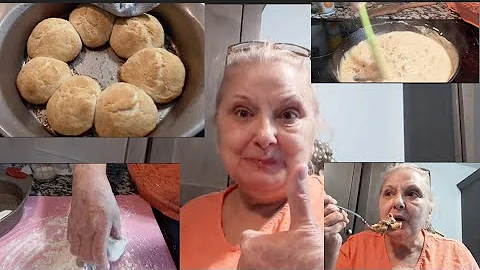 HOW I MAKE HANDMADE BISCUITS and SAUSAGE GRAVY. Vi...
