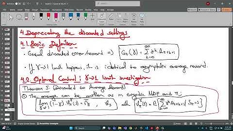 Reinforcement Learning - Les 12-5 - On Policy Control - Differential Semi-Gradient N-step SARSA