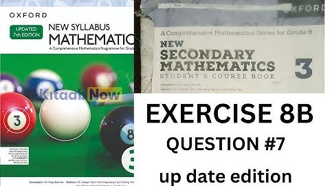 EXERCISE 8B|QUESTION 7|ARC LENGTH AND AREA OF CIRCLE |New secondary mathematics 3|D3