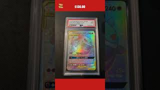 Pokemon Card -Gengar & Mimikyu GX 186/181 Sun & Moon Team Up Secret Rare - PSA 9