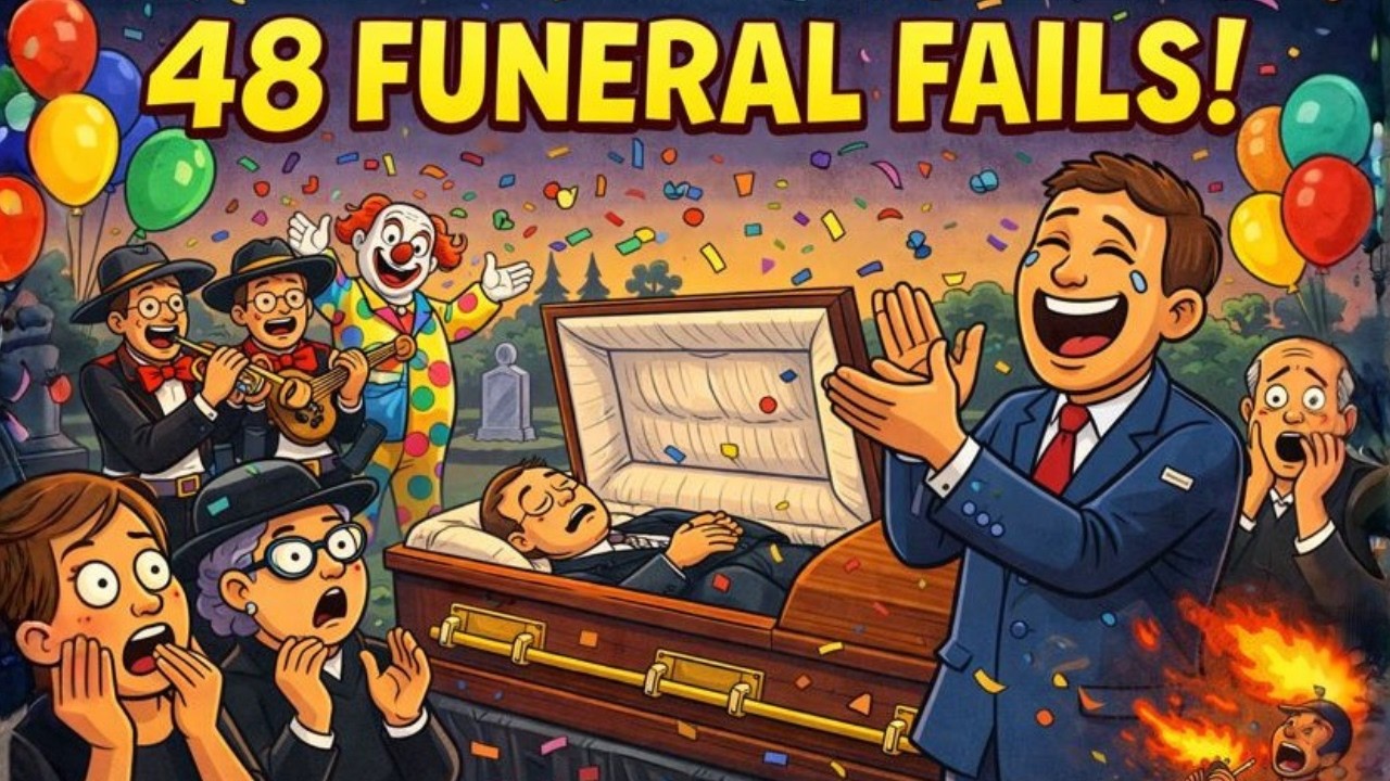 48 нелепых похорон, заслуживающих бурных аплодисментов.