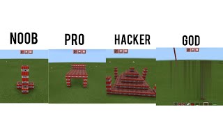 Noob vs Pro vs Hacker vs God Minecraft TNT Challenge #video