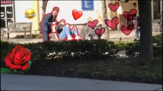 Valentine’s Day Prank *giving out roses