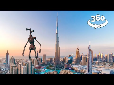 Siren Head Attack Dubai Burj Khalifa | 360 VR Movie