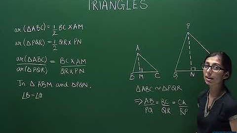 10M06 - Triangles - Ratio of Areas of Similar Triangles (Hindi)
